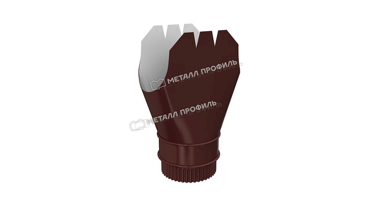 Воронка выпускная Металл Профиль ПРОЕКТ D185х150 RAL 8017