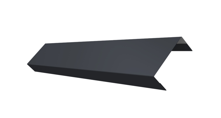 Ламель лицевая 50 забора жалюзи Texas 0.5 Satin с пленкой RAL 7024 мокрый асфальт