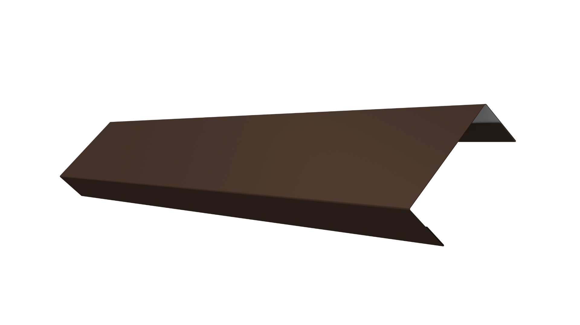 Ламель обратная 50 забора жалюзи Texas 0.45 Drap TwinColor с пленкой RAL 8017 шоколад