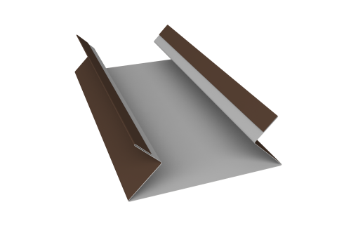 Планка угла внутреннего составная верхняя 0,45 PE с пленкой RAL 8017 шоколад (3м)