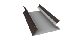 Планка угла внутреннего составная верхняя 0,5 Satin с пленкой RR 32 темно-коричневый (2м)