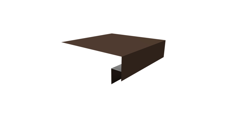 Планка околооконная сложная Экобрус Grand Line 250х50х25 0,45 Drap TwinColor RAL 8017 шоколад (2м)