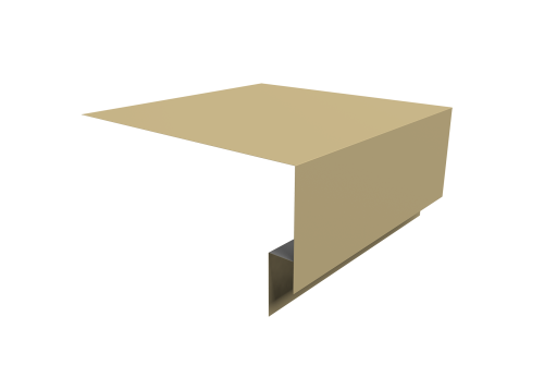 Планка околооконная сложная Экобрус Grand Line 250х75х25 0,45 PE с пленкой RAL 1014 слоновая кость (3м)