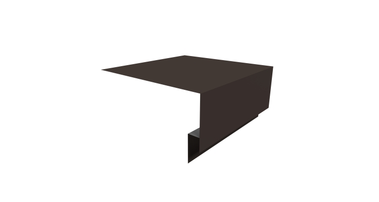 Планка околооконная сложная Экобрус Grand Line 250х75х25 0,5 Drap RR 32 темно-коричневый (3м)