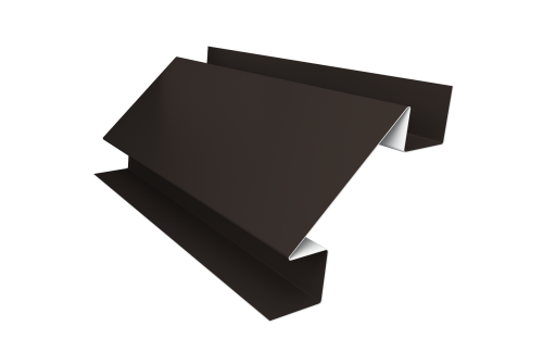 Угол внутренний сложный 75мм 0,5 Satin с пленкой RR 32 темно-коричневый (3м)