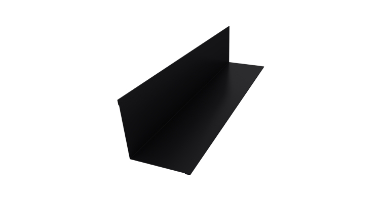 Угол внутренний 110х110 0,45 Drap RAL 9005 черный (2м)