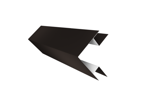 Угол внешний сложный 75х75 0,45 Drap TX RR 32 темно-коричневый (3м)