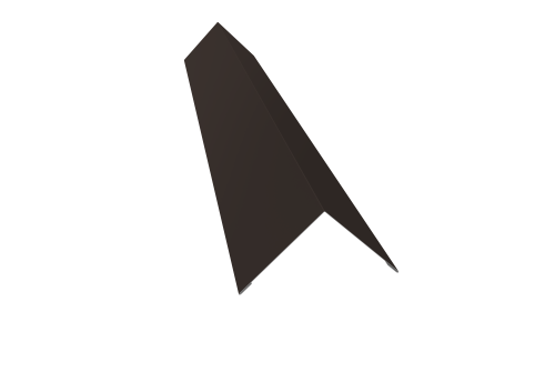 Угол внешний 110х110 0,5 Satin с пленкой RR 32 темно-коричневый (3м)