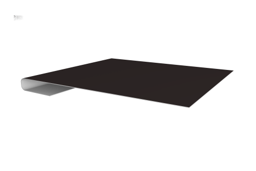 Планка завершающая 0,5 Drap TX RAL 9005 черный (2м)