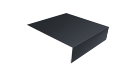 Планка лобовая/околооконная простая 190х50 0,5 Drap TX RAL 7024 мокрый асфальт (3м)