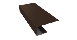 J-Профиль 18мм 0,45 Drap TX RAL 8017 шоколад (3м)