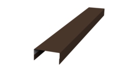 Крышка 30х15 жалюзи Texas 0,5 Satin RAL 8017 шоколад (2м)