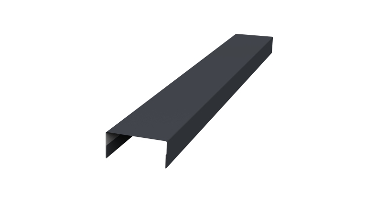 Крышка 30х20 жалюзи Texas 0,45 Drap TX RAL 7024 мокрый асфальт (2м)