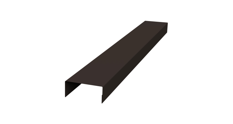 Крышка 45х20 жалюзи Texas 0,5 PurLite Matt RR 32 темно-коричневый (2м)