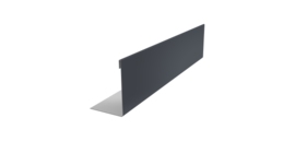 Нащельник 125 Texas 25х35 0,45 Drap TR RAL 7024 мокрый асфальт (L2,0)