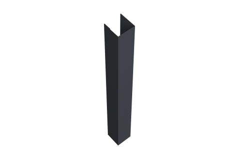 Стойка жалюзи Texas 0,45 PE-Double RAL 7024 мокрый асфальт (1,8м)