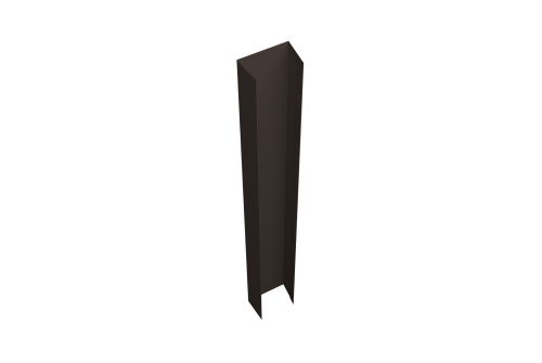 Крепежная планка верхняя Texas 0,5 Satin RAL 7024 мокрый асфальт (2м)