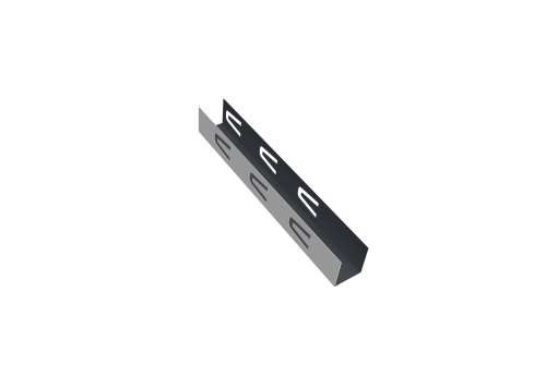 Крепежный вкладыш А для забора жалюзи Texas с шириной ламели 125 0,5 Satin (2м)