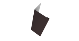 Нащельник для калиток и ворот 25х35 жалюзи Milan, Tokyo, Palermo 0,5 Satin RR 32 темно-коричневый (L1,68)