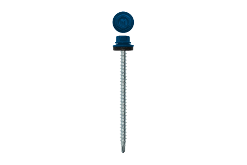 Саморез кровельный Daxmer 4,8х70 RAL 5005 (100) сверло №1