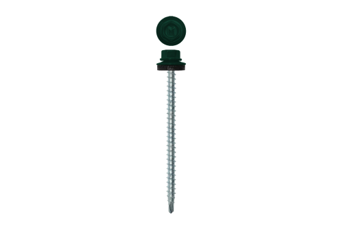 Саморез кровельный Daxmer 4,8х70 RAL 6005 (100) сверло №1