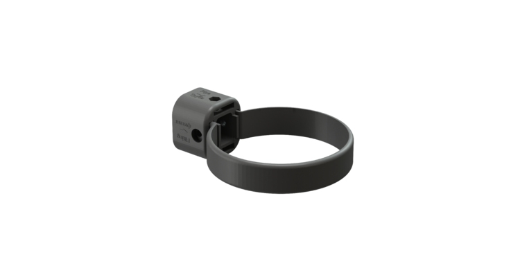 Хомут универсальный для водосточной трубы LUX, графит