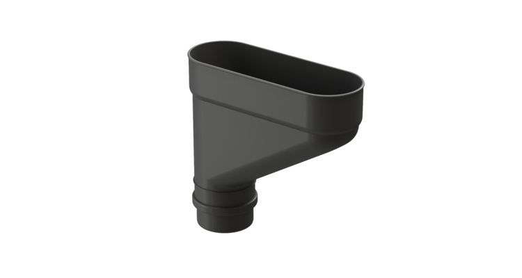 Коллектор для водостока Lux, графит