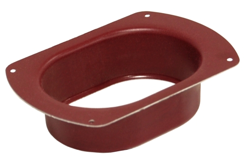 Воронка врезная 127 мм PE RAL 3005 красное вино