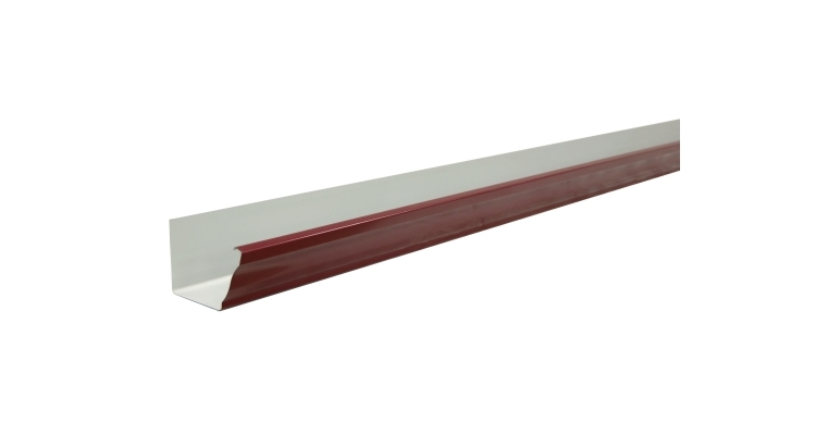 Желоб прямоугольный Vortex 127мм 3м RAL 3005 красное вино